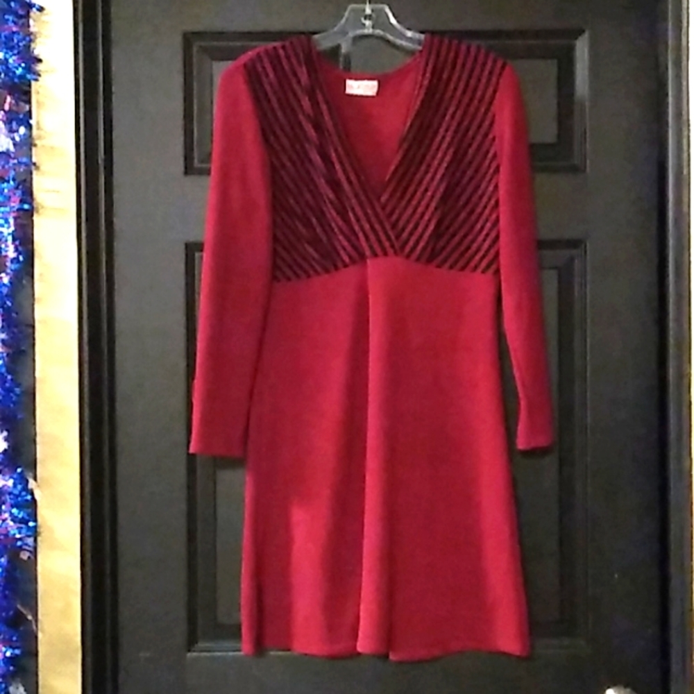 K.C. Spencer red and black dress
